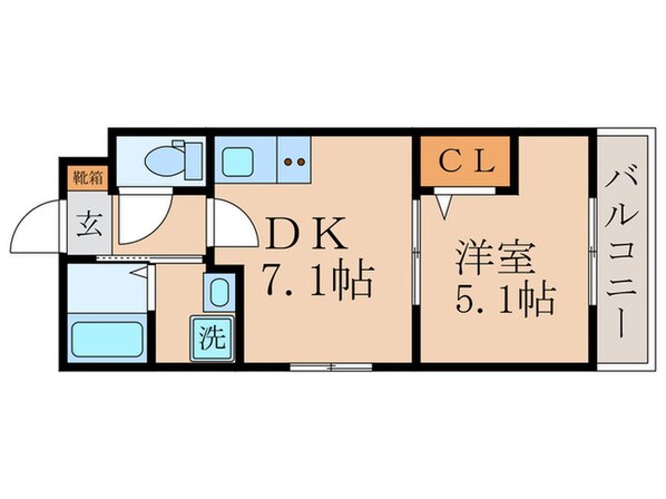 サクシード両替町の物件間取画像